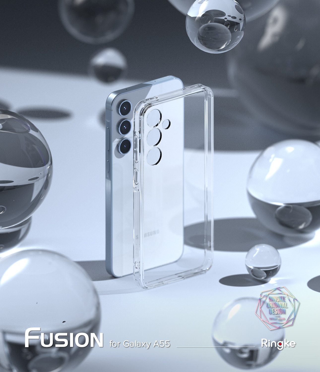 Samsung Galaxy A55 Fusion cover, Gennemsigtig