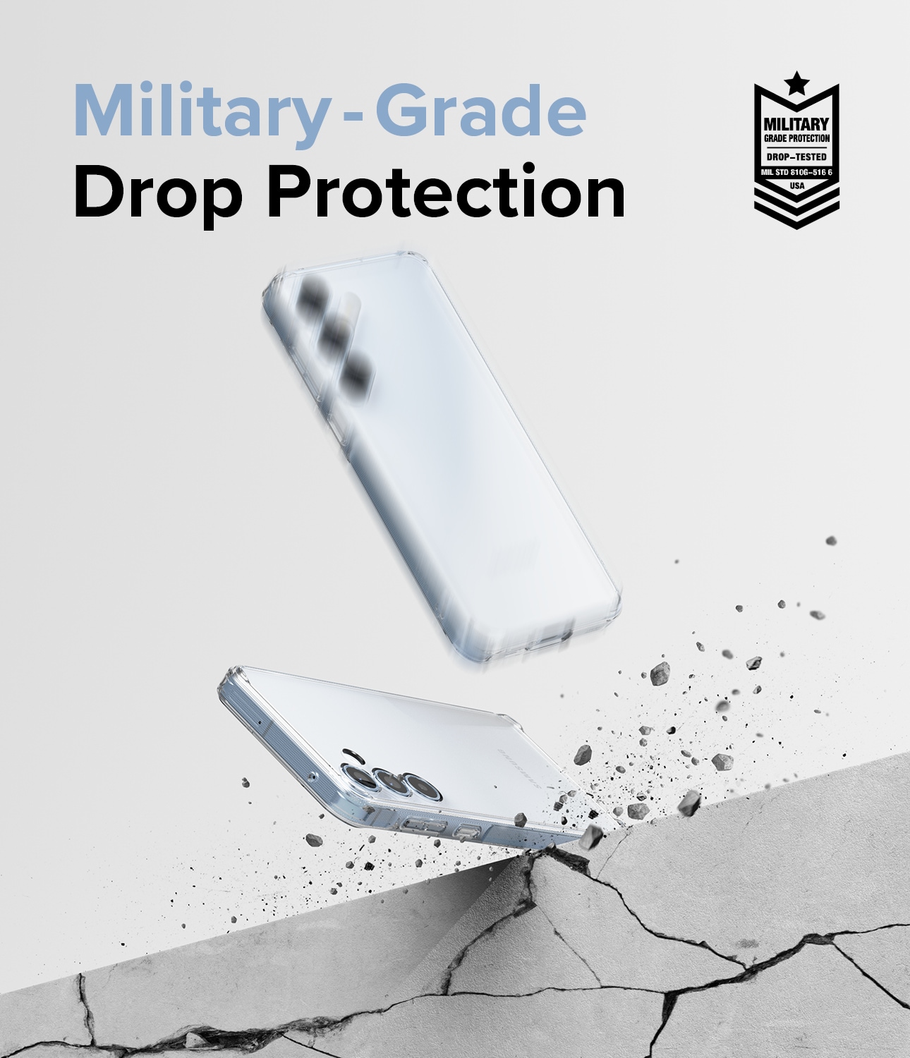 Samsung Galaxy A55 Fusion cover, Gennemsigtig