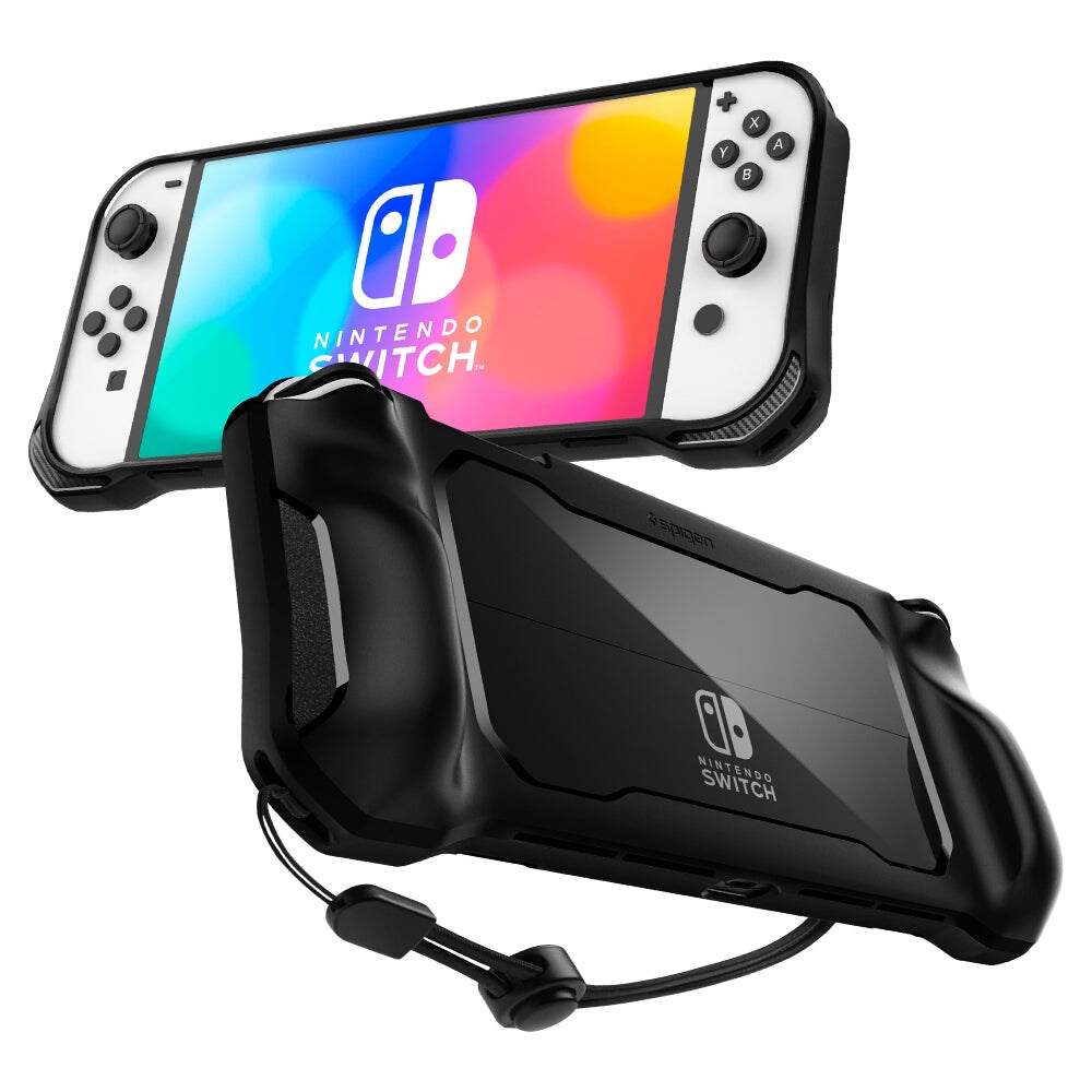 Nintendo Switch OLED Rugged Armor-cover, Sort