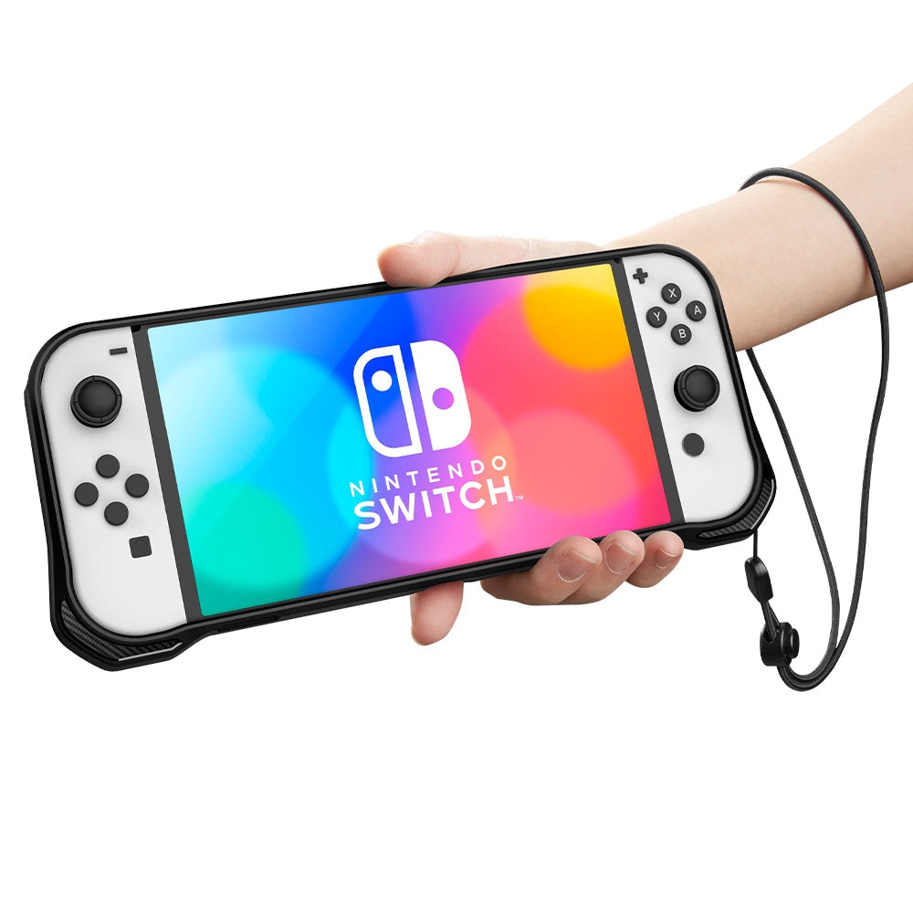 Nintendo Switch OLED Rugged Armor-cover, Sort