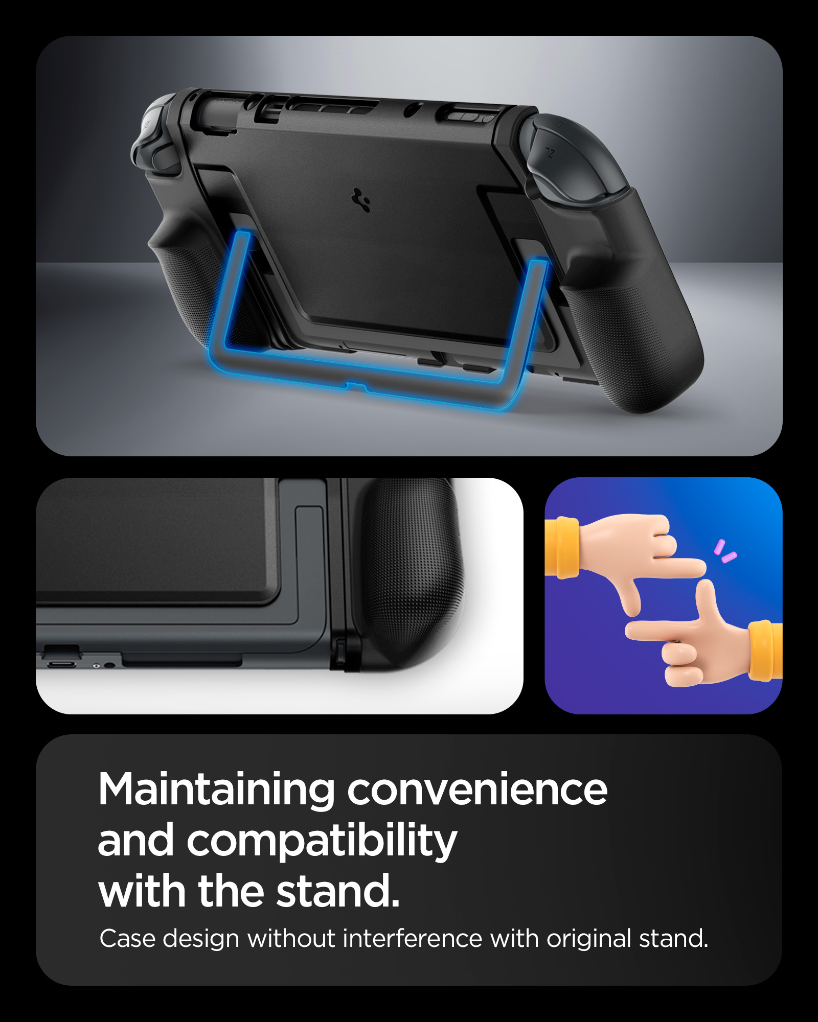 Nintendo Switch 2 Dual Grip-cover, Sort