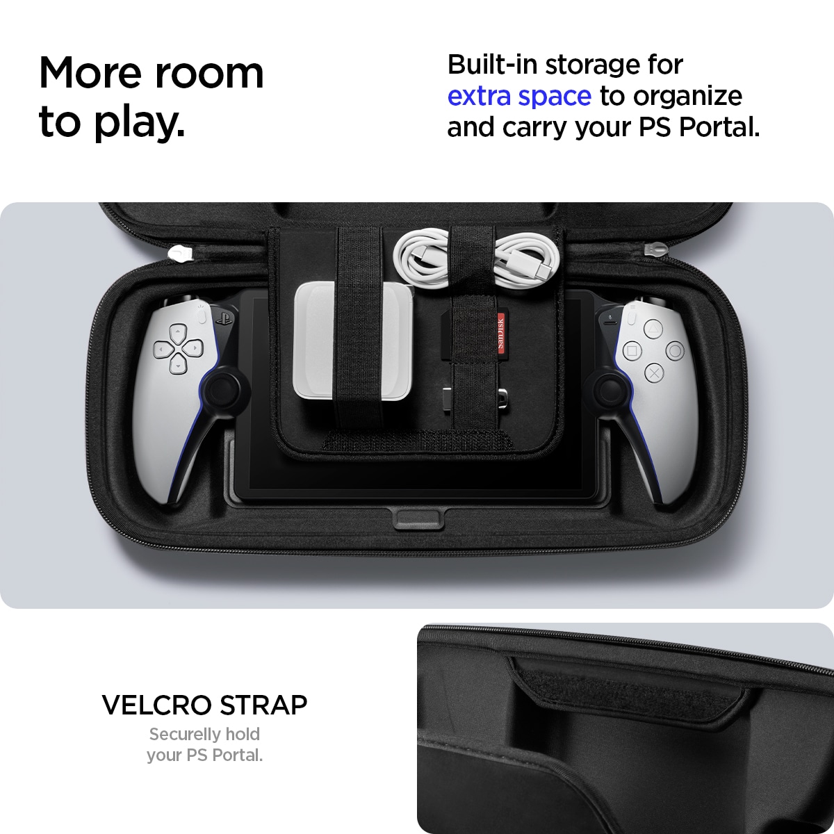 Sony PlayStation Portal Rugged Armor Pro Pouch, Sort