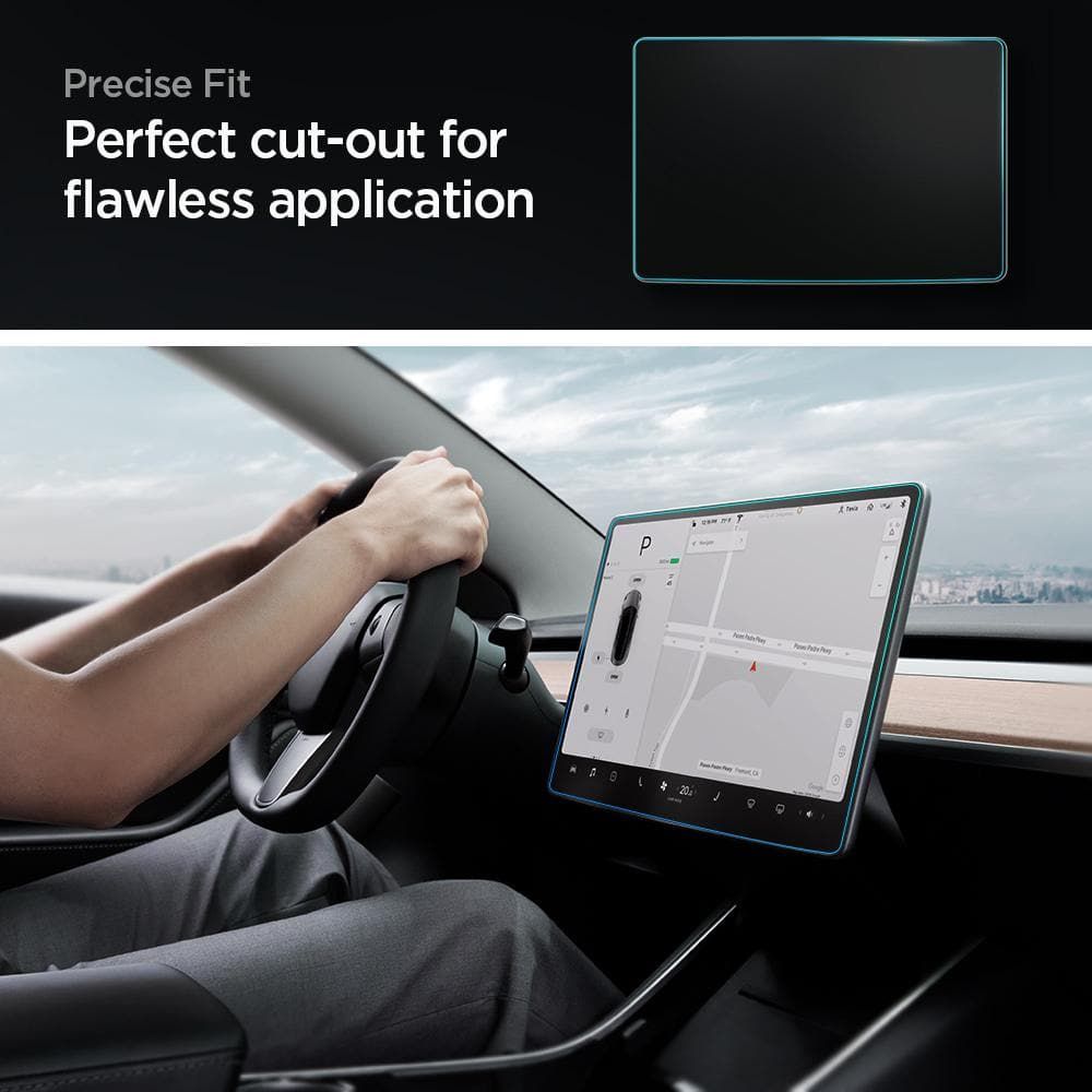 Tesla Model Y/3 Skærmbeskytter GLAS.tR EZ Fit Anti-Glare