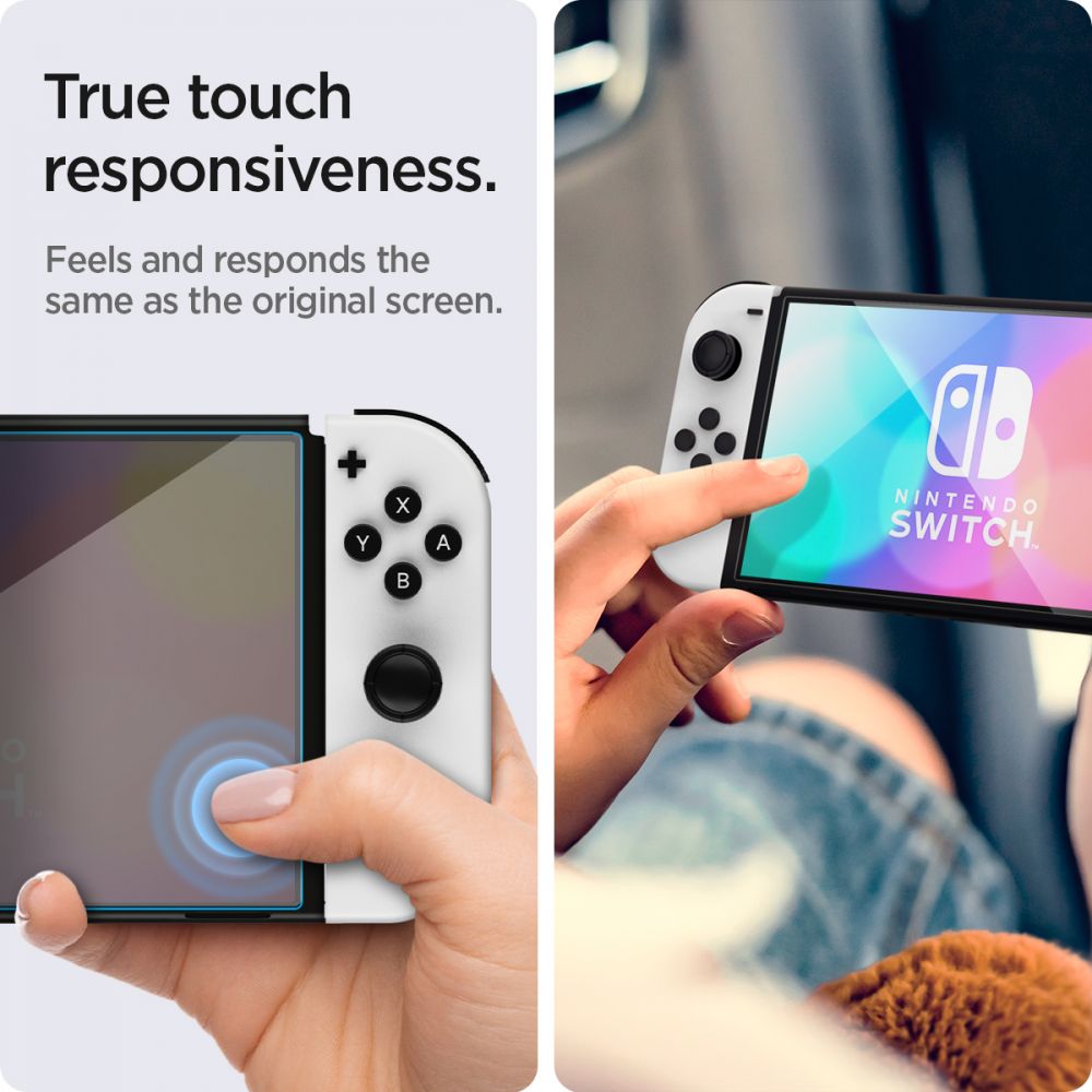 Nintendo Switch OLED Screen Protector GLAS.tR EZ Fit (2-pak)