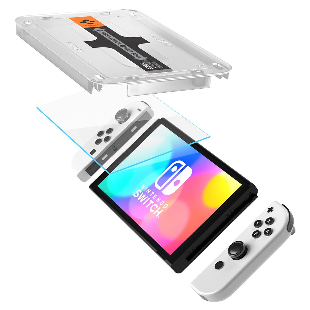 Nintendo Switch OLED Screen Protector GLAS.tR EZ Fit (2-pak)