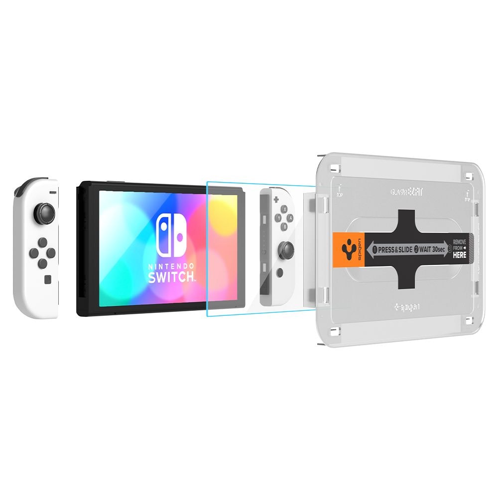 Nintendo Switch OLED Screen Protector GLAS.tR EZ Fit (2-pak)