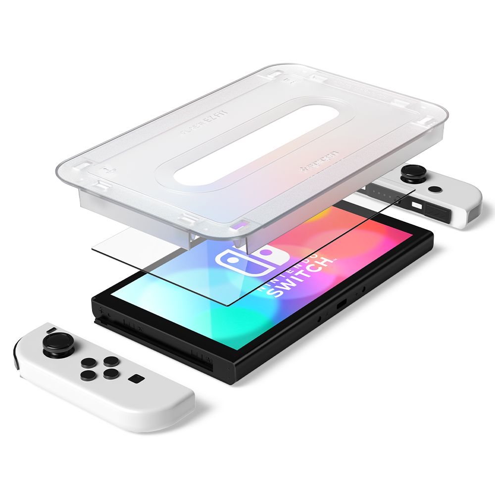 Nintendo Switch OLED Screen Protector GLAS.tR EZ Fit (2-pak)