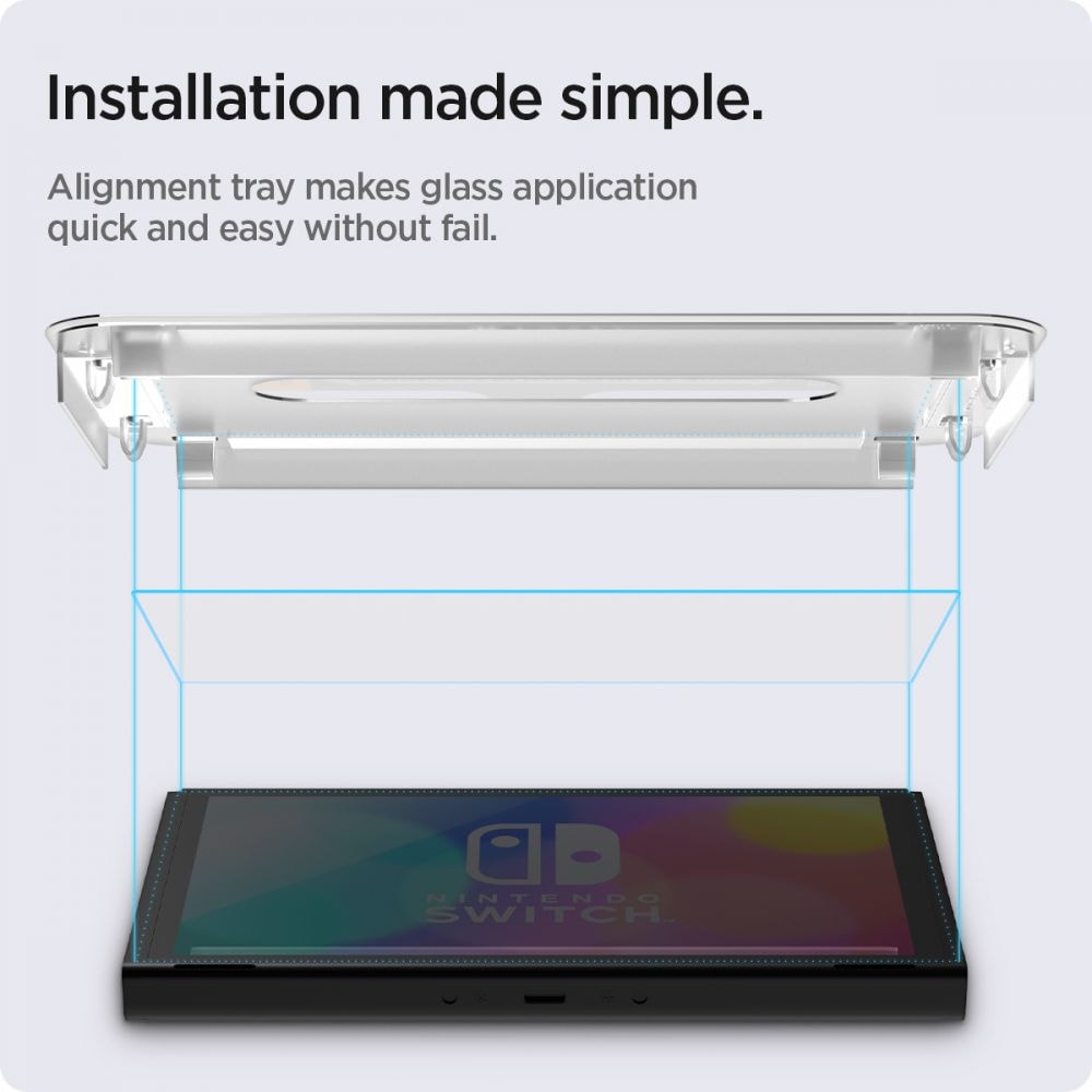 Nintendo Switch OLED Screen Protector GLAS.tR EZ Fit (2-pak)