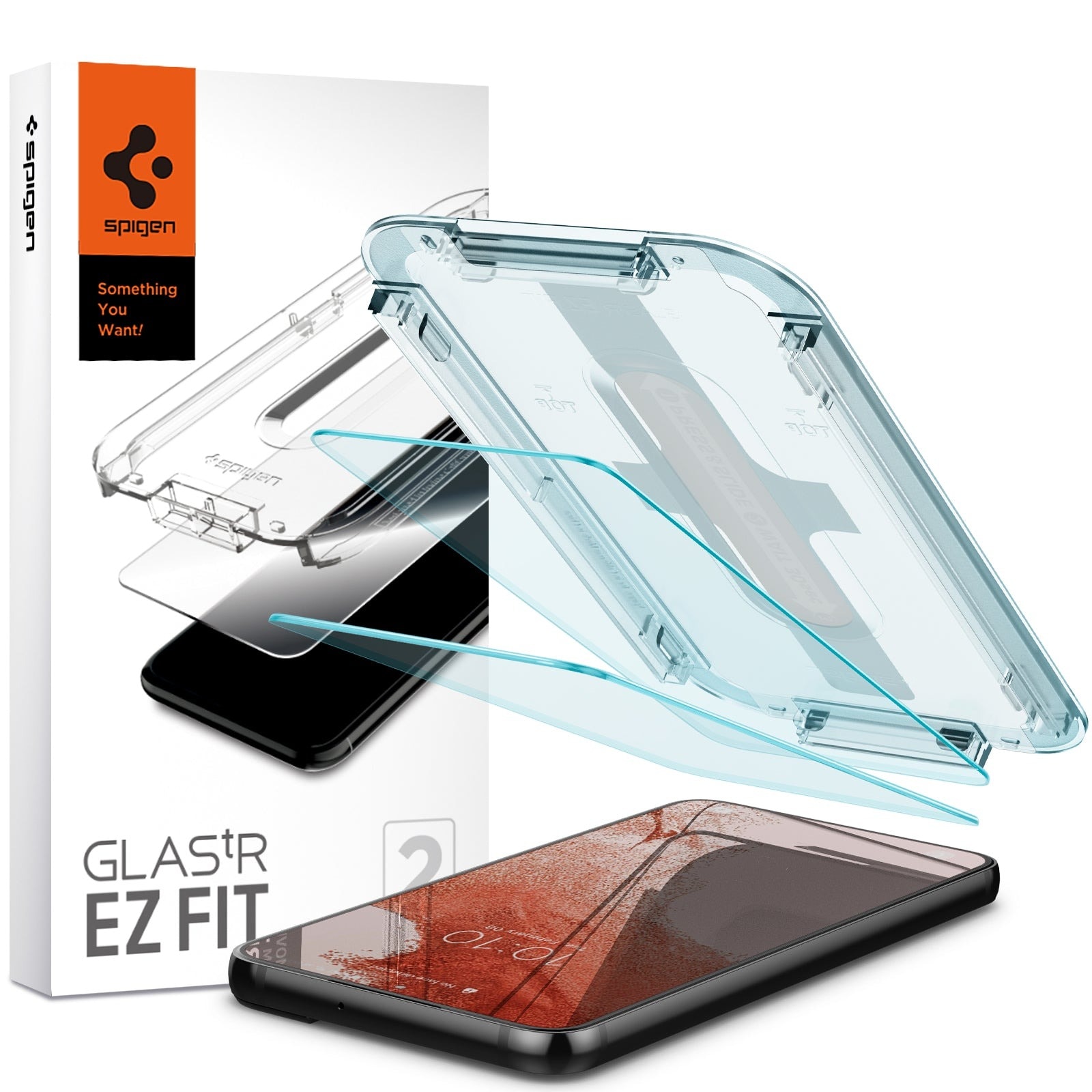 Samsung Galaxy S23 Skærmbeskytter med installationsramme (2-pak) GLAS.tR EZ Fit