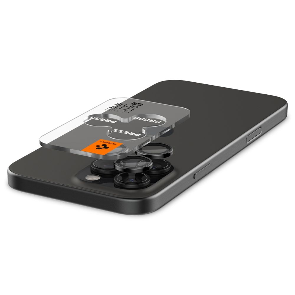 iPhone 16 Pro EZ Fit linsebeskytter (2-pak), Sort