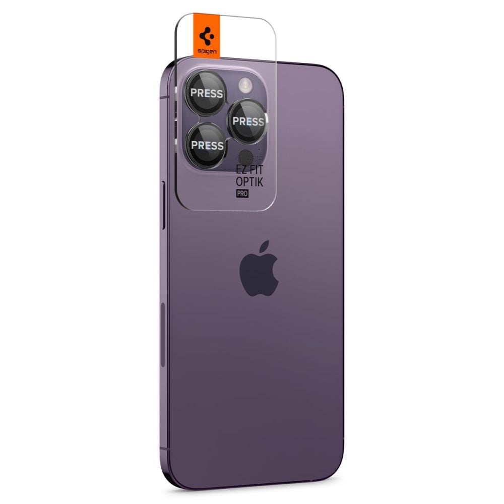 iPhone 14 Pro Max EZ Fit linsebeskytter (2-pak), Sort