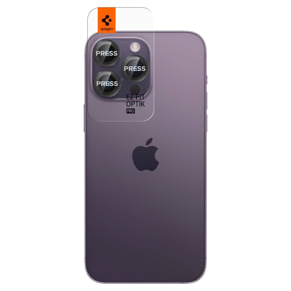 iPhone 14 Pro Max EZ Fit linsebeskytter (2-pak), Sort