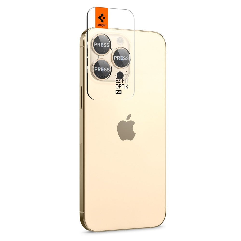 iPhone 14 Pro Max EZ Fit linsebeskytter (2-pak), Guld