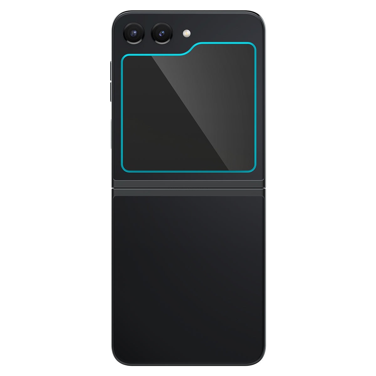 Samsung Galaxy Z Flip 5 Ydre skærmbeskytter med installationsramme (2-pak) GLAS.tR EZ Fit