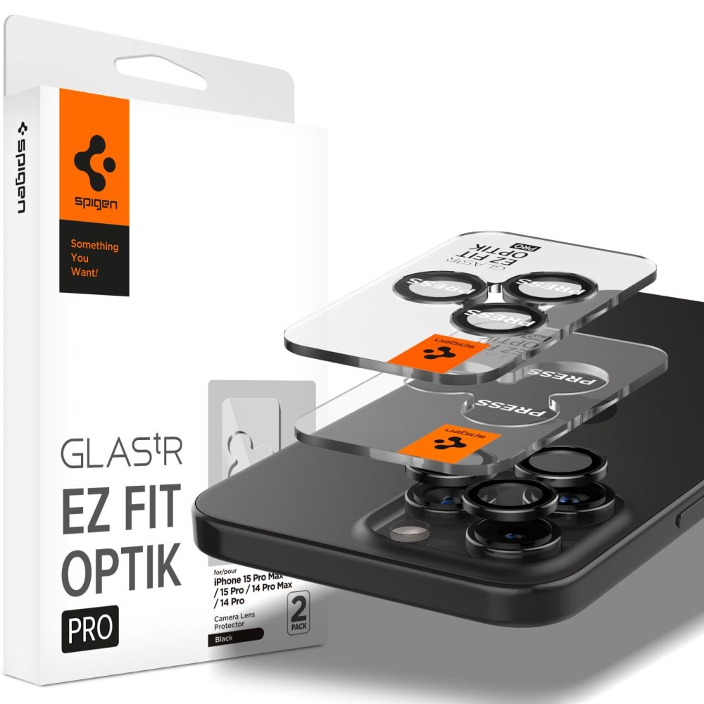 iPhone 17 Pro Max EZ Fit linsebeskytter (2-pak), Gennemsigtig