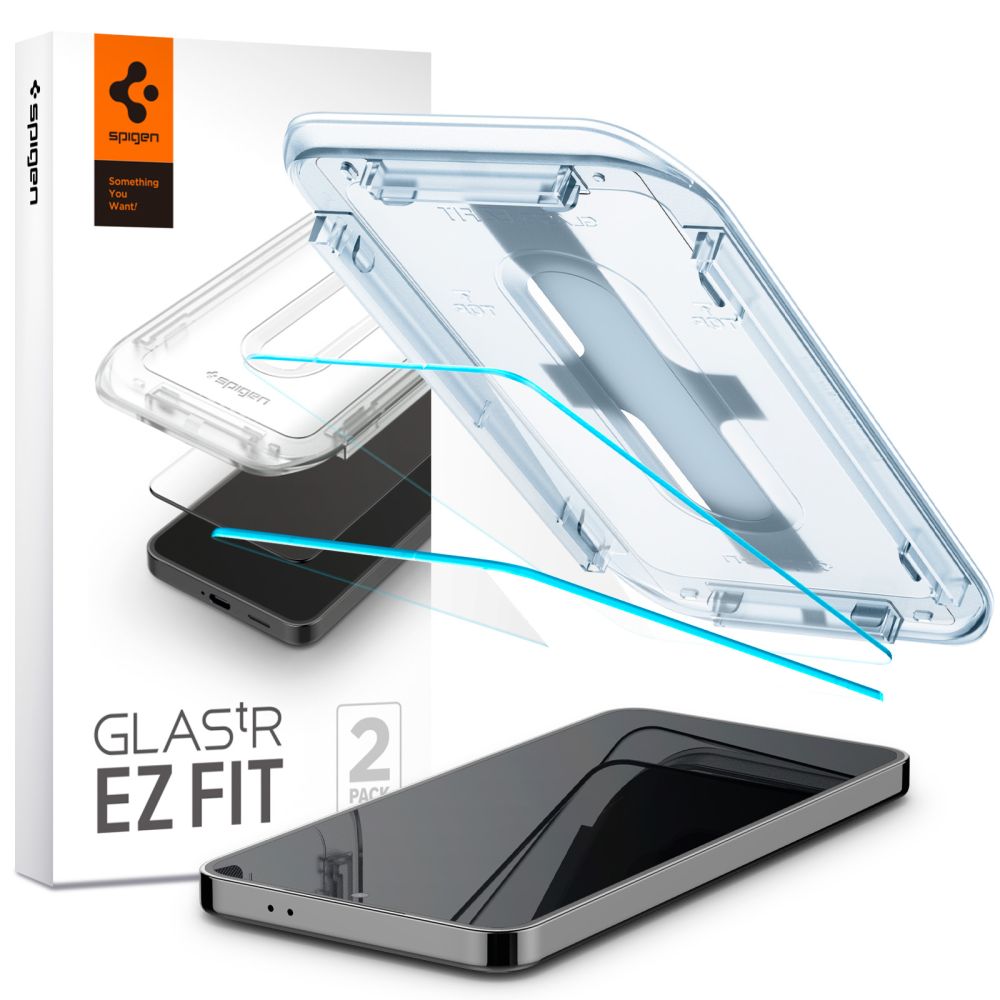 Samsung Galaxy S24 Skærmbeskytter med installationsramme (2-pak) GLAS.tR EZ Fit