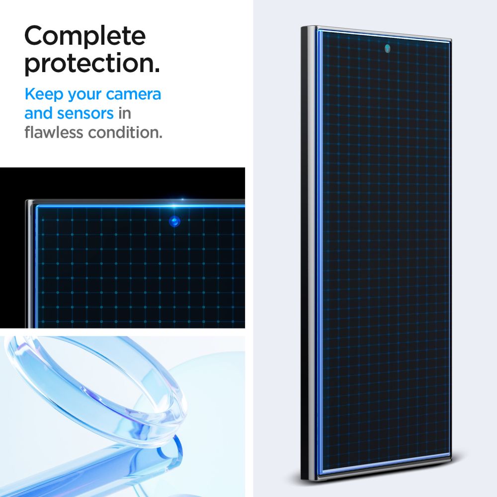 Samsung Galaxy S24 Ultra Skærmbeskytter med installationsramme (2-pak) GLAS.tR EZ Fit