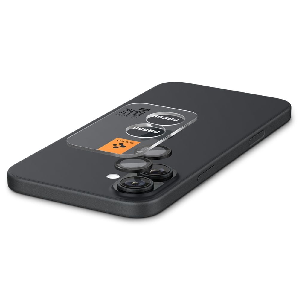 iPhone 16 EZ Fit linsebeskytter (2-pak), Sort