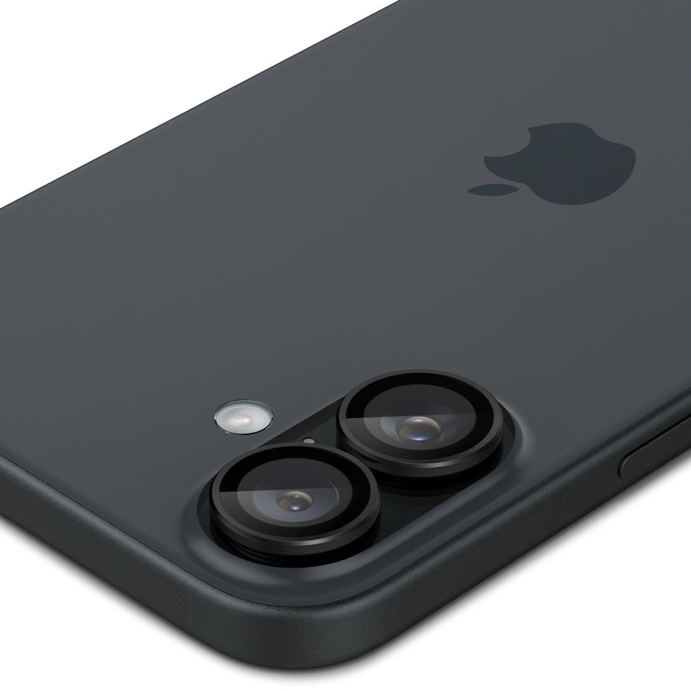 iPhone 16 EZ Fit linsebeskytter (2-pak), Sort
