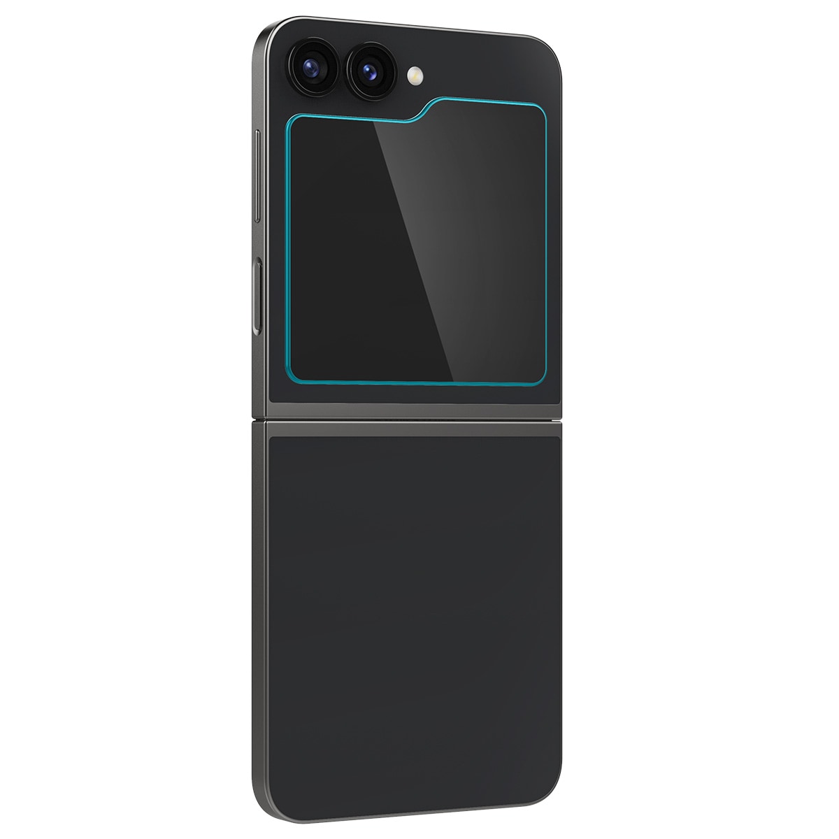 Samsung Galaxy Z Flip 6 Ydre skærmbeskytter med installationsramme (2-pak) GLAS.tR EZ Fit