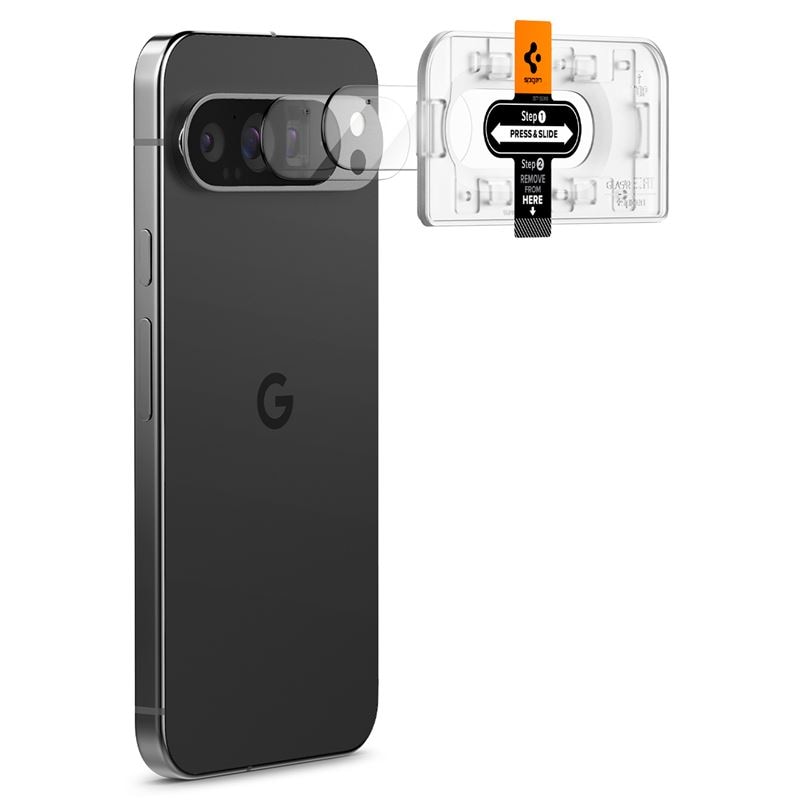Google Pixel 9 Pro EZ Fit linsebeskytter (2-pak), Gennemsigtig