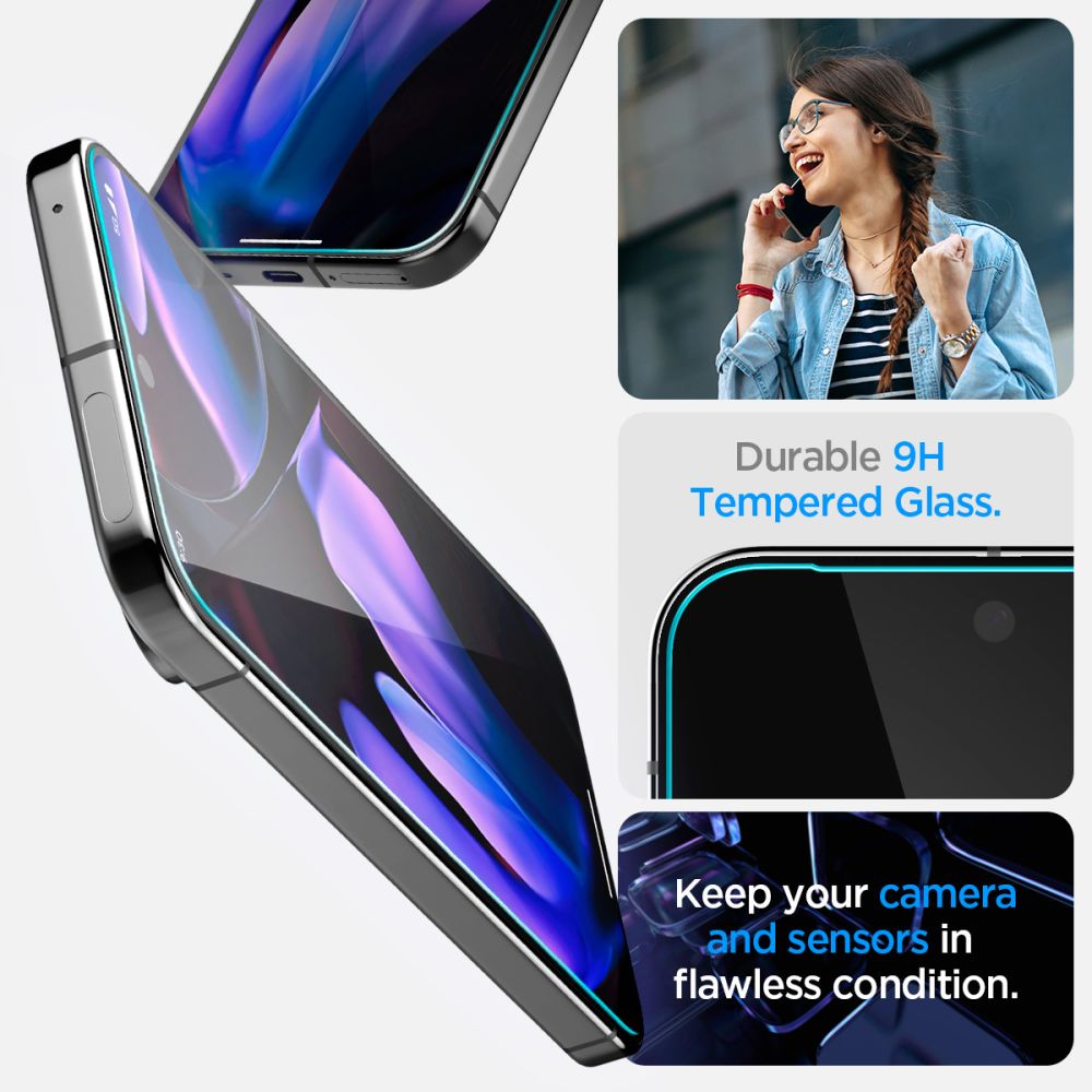 Google Pixel 10 Pro Skærmbeskytter med installationsramme (2-pak) GLAS.tR EZ Fit
