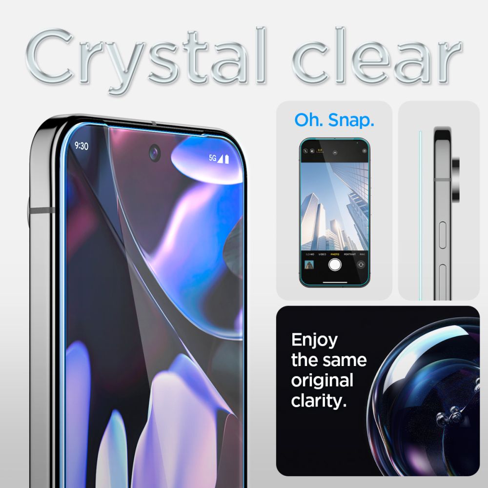 Google Pixel 10 Pro Skærmbeskytter med installationsramme (2-pak) GLAS.tR EZ Fit