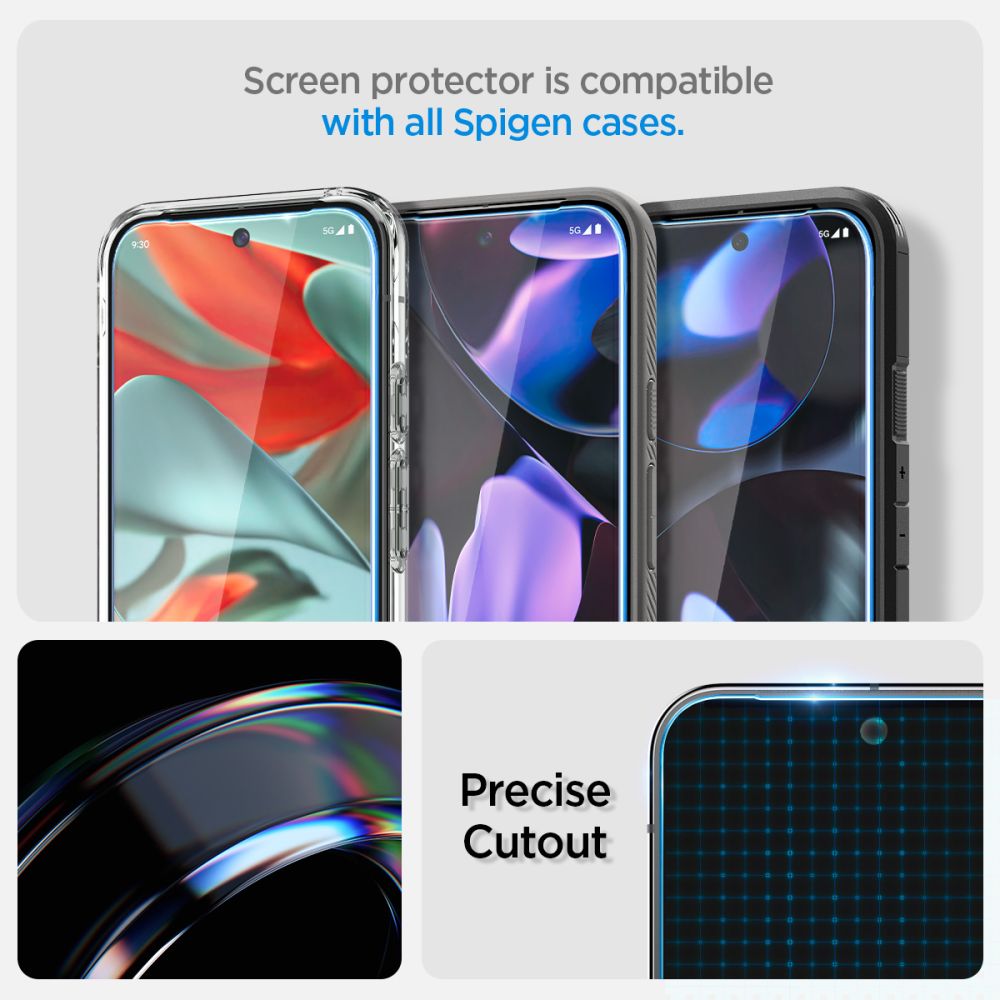 Google Pixel 10 Pro Skærmbeskytter med installationsramme (2-pak) GLAS.tR EZ Fit