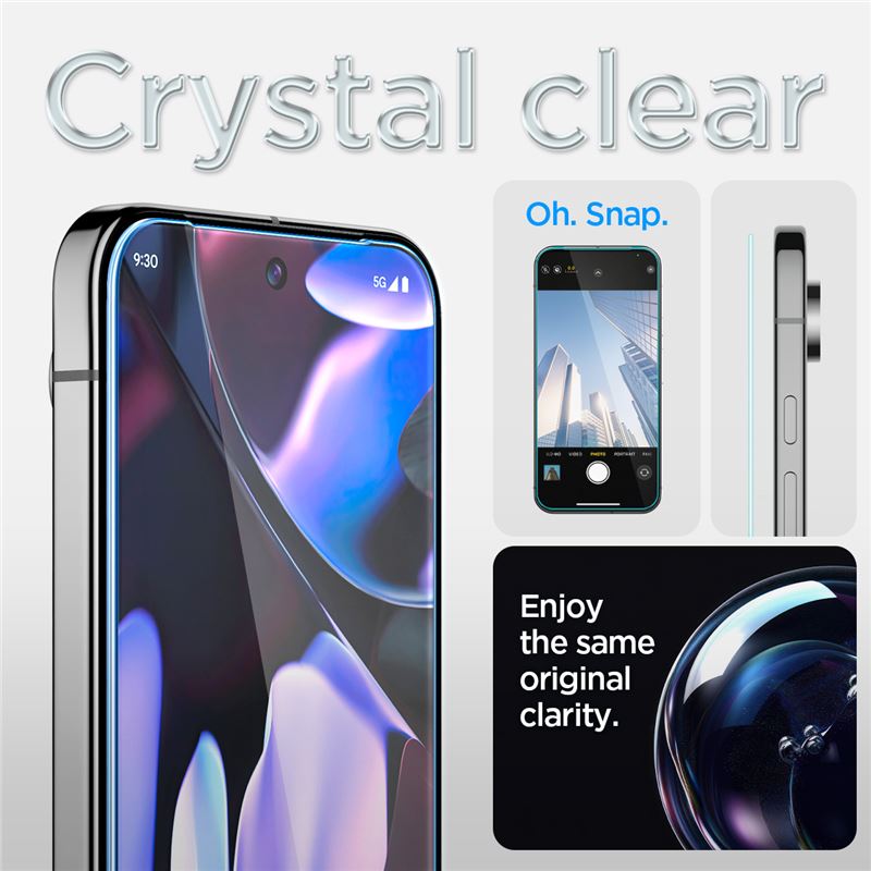 Google Pixel 10 Pro XL Skærmbeskytter med installationsramme (2-pak) GLAS.tR EZ Fit