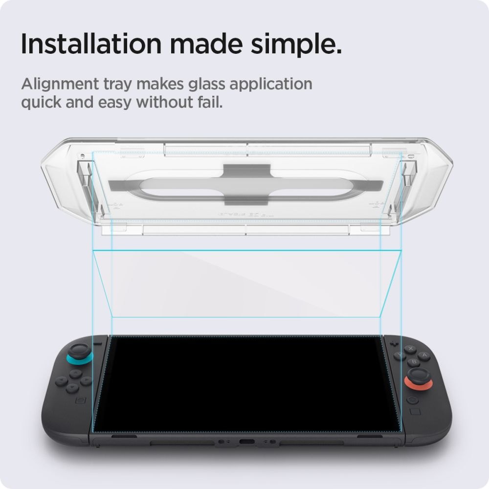 Nintendo Switch 2 Screen Protector GLAS.tR EZ Fit (2-pak)