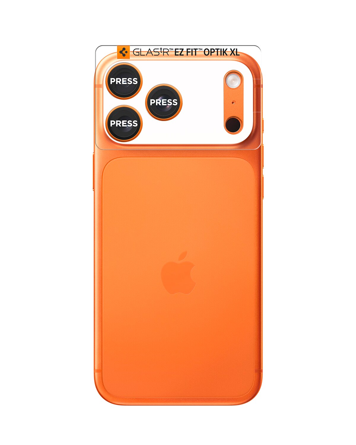 iPhone 17 Pro EZ Fit Kamerabeskyttelse - Optic Pro XL, Orange