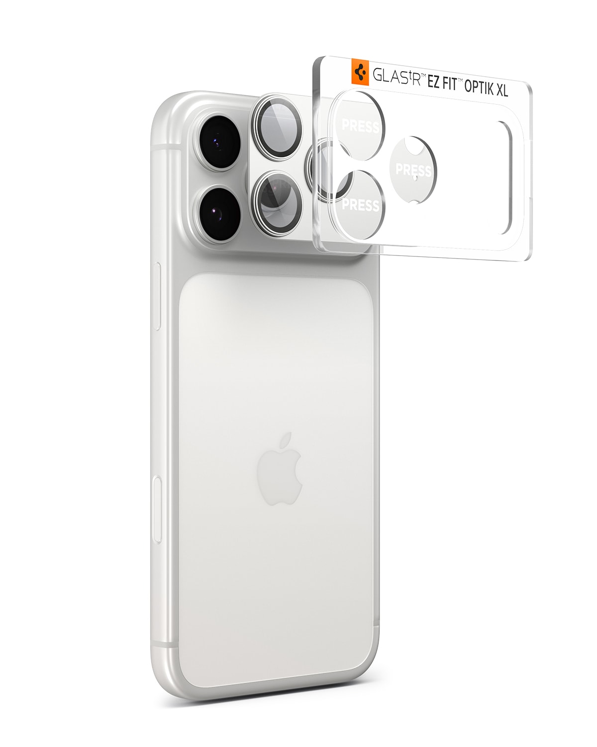 iPhone 17 Pro EZ Fit Kamerabeskyttelse - Optic Pro XL, Sølv