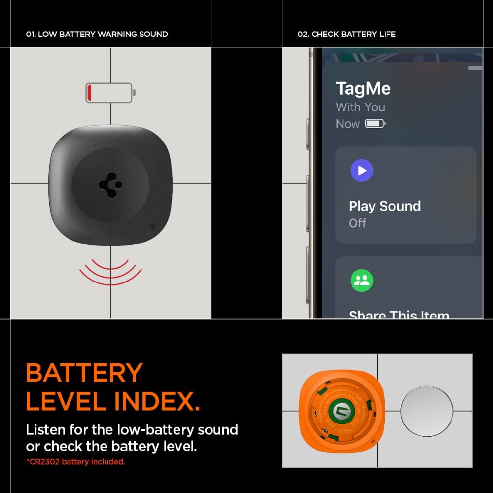Bluetooth Tracker TagMe, Sort