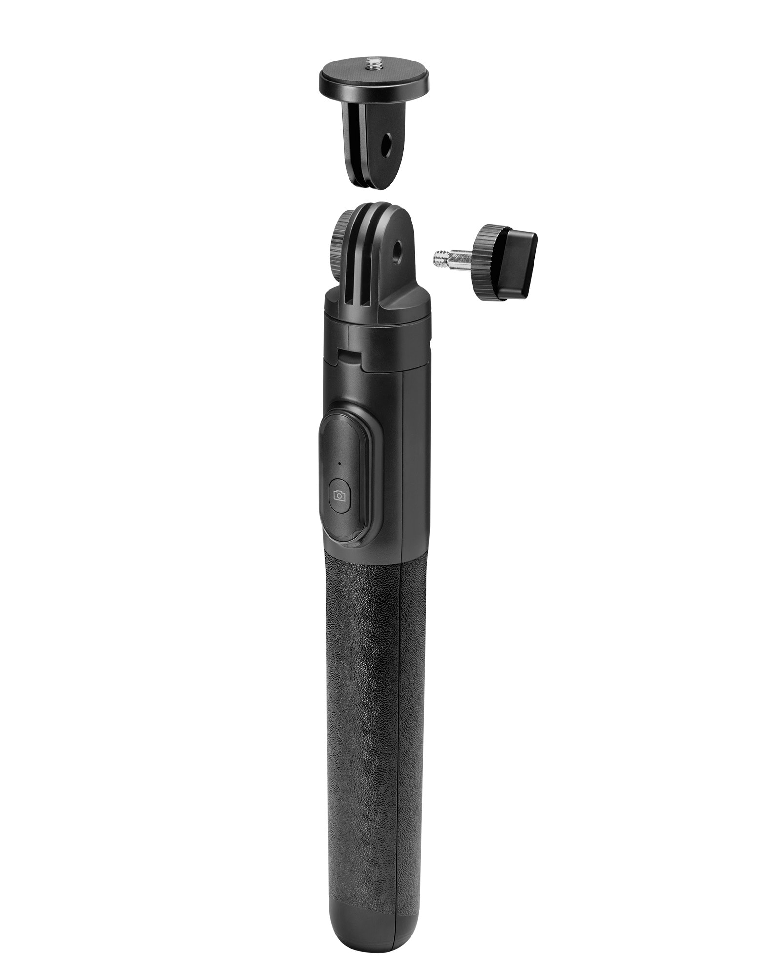 Selfie stick med indbygget stativ, Sort