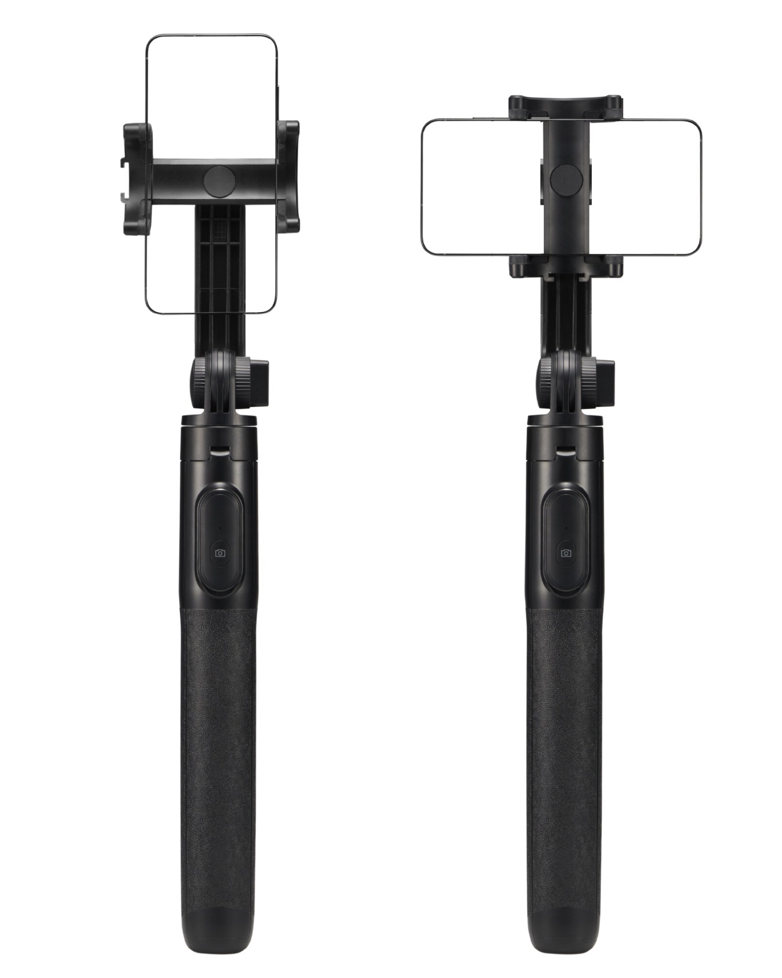 Selfie stick med indbygget stativ, Sort