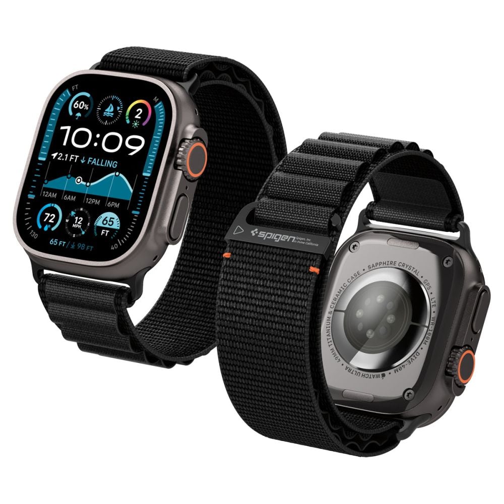 Apple Watch Series 4-6 44mm WBF1 armbånd, Sort