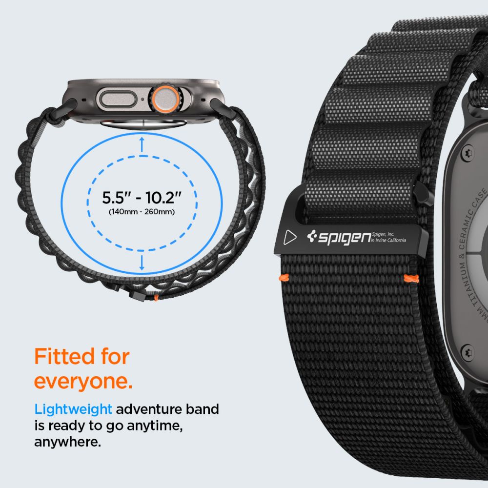 Apple Watch Ultra 49mm 3rd Gen WBF1 armbånd, Sort