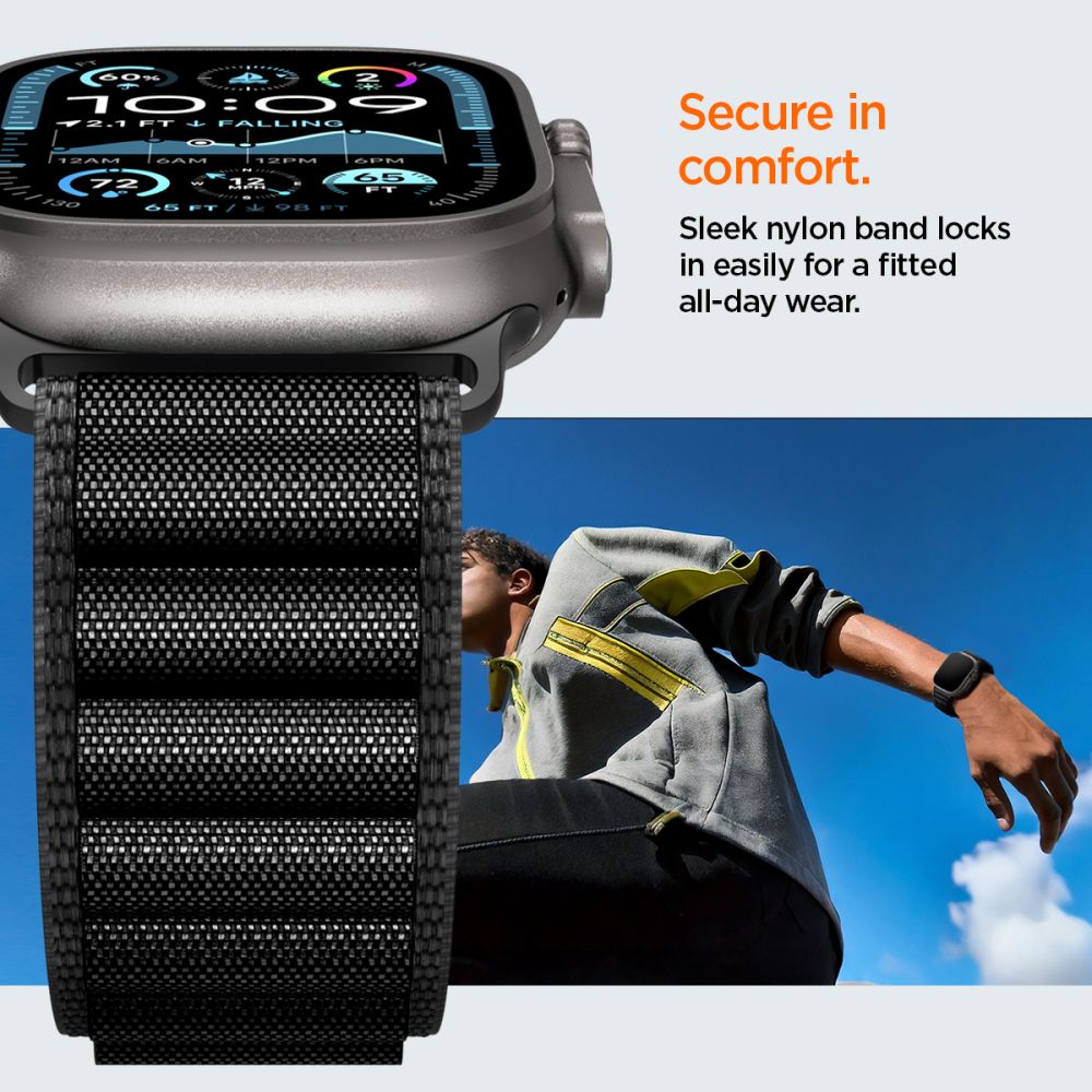 Apple Watch Ultra 49mm 3rd Gen WBF1 armbånd, Sort