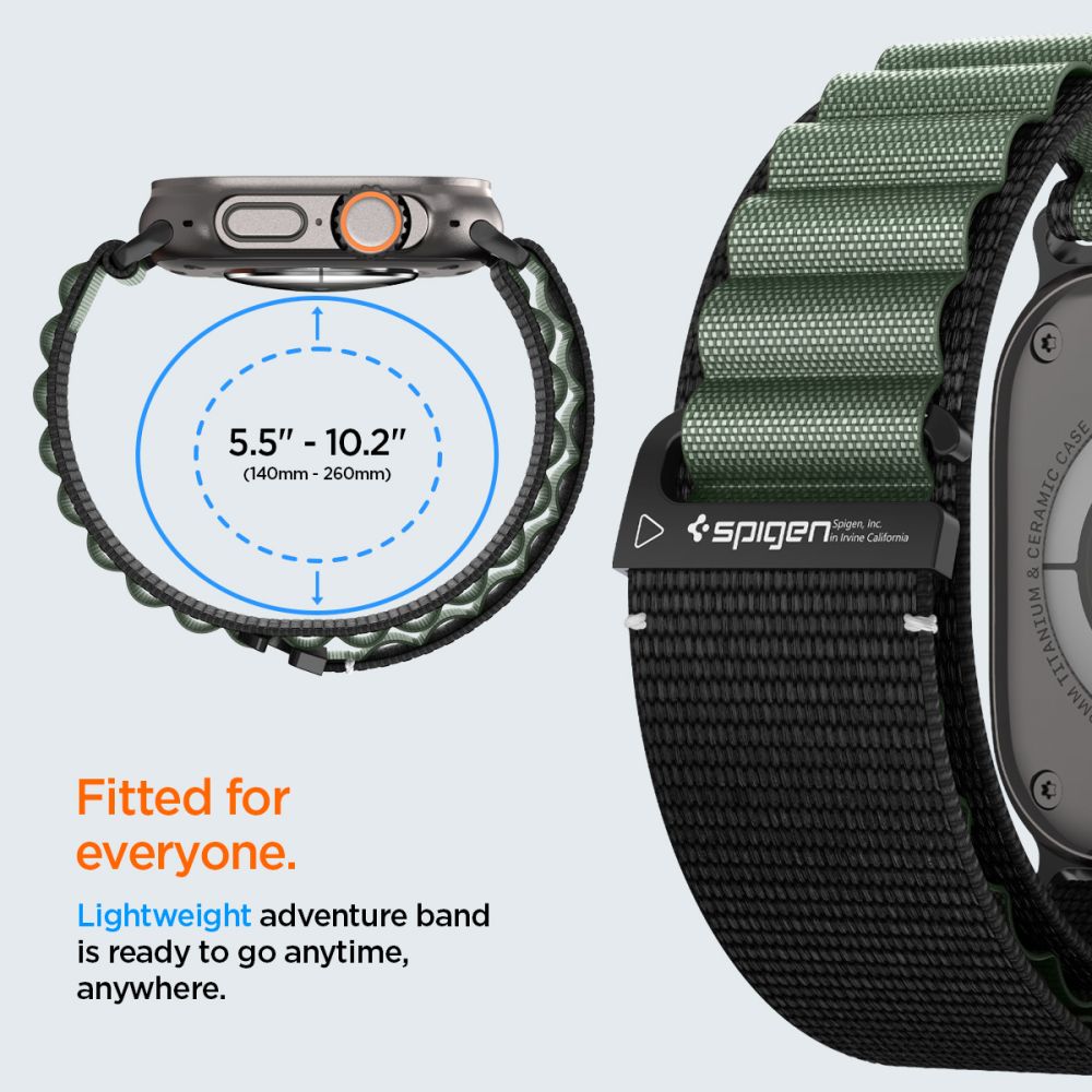 Apple Watch Series 9 45mm WBF1 armbånd, Grøn