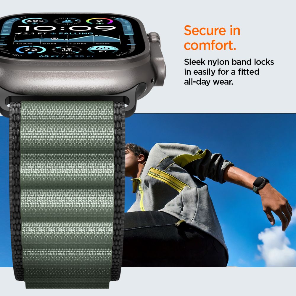 Apple Watch Series 9 45mm WBF1 armbånd, Grøn