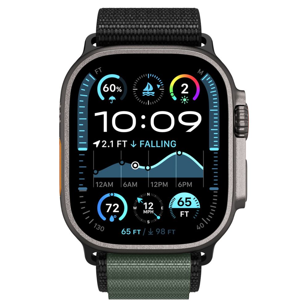 Apple Watch Series 9 45mm WBF1 armbånd, Grøn