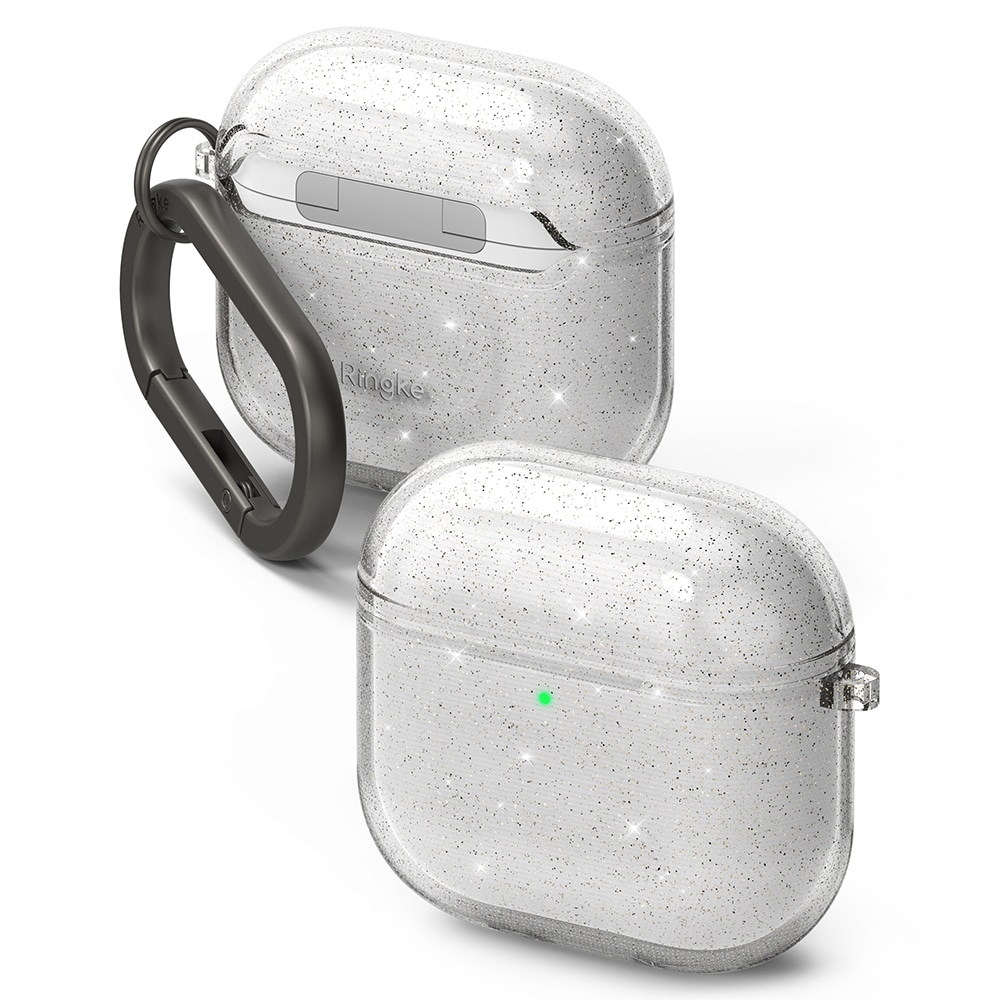 Apple AirPods 4 Air cover, Glitter Clear