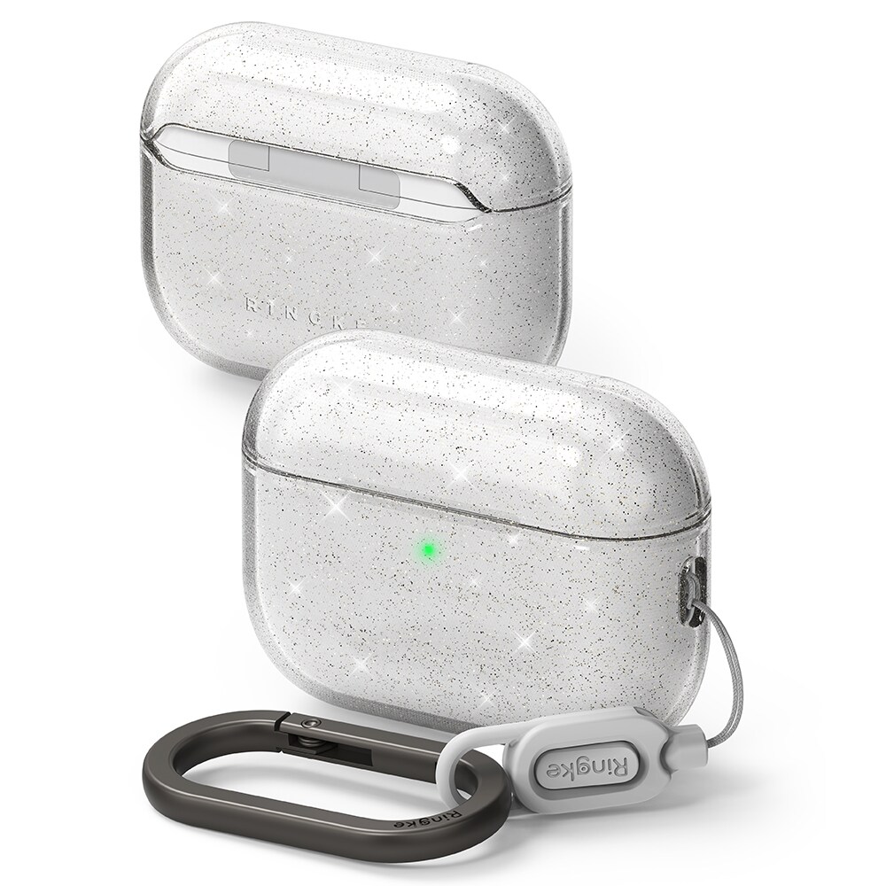 Apple AirPods Pro 3 Air cover, Glitter Clear