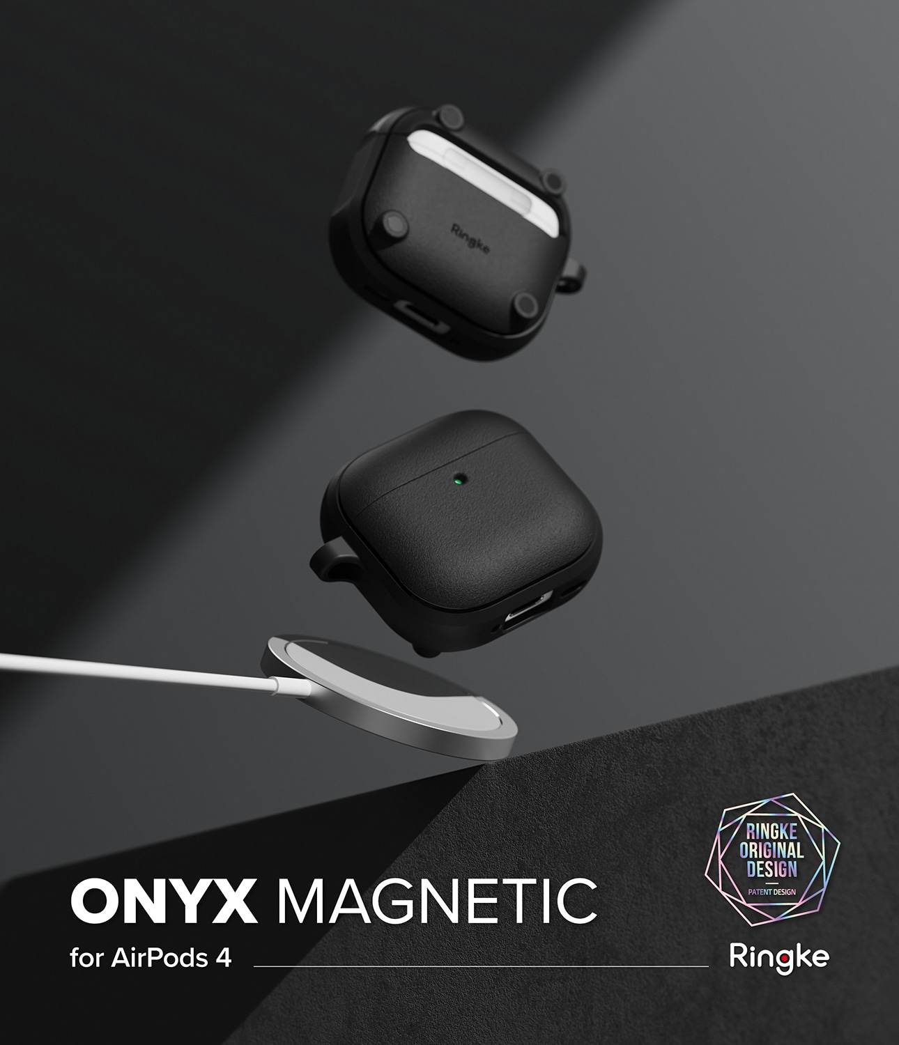 Apple AirPods 4 Onyx MagSafe cover, Sort