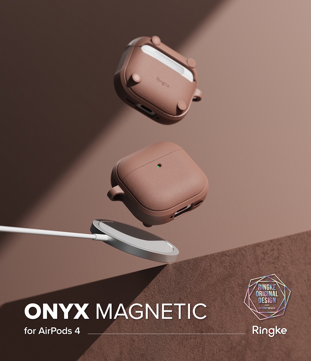 Apple AirPods 4 Onyx MagSafe cover, Constant Coral
