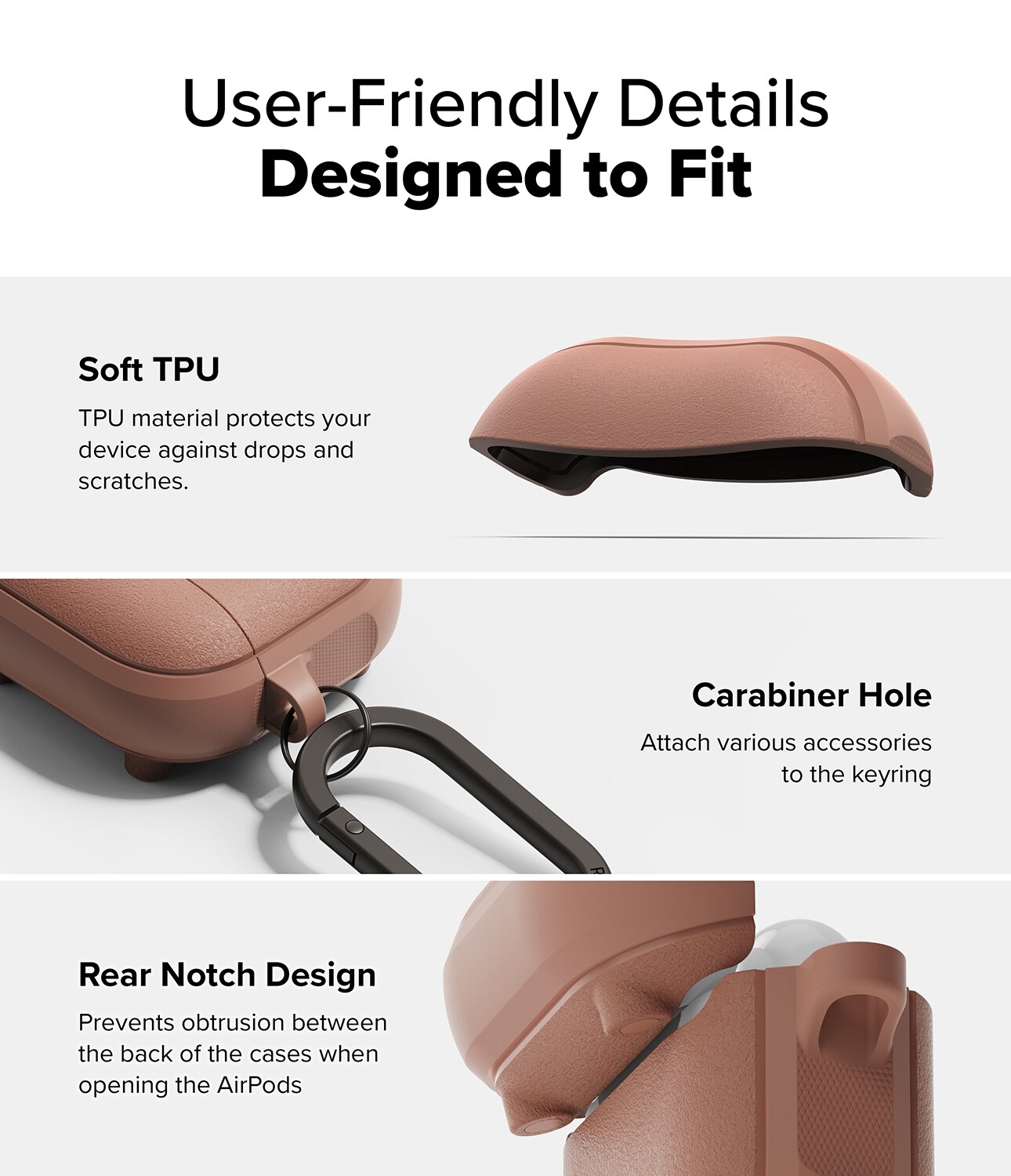 Apple AirPods 4 Onyx MagSafe cover, Constant Coral