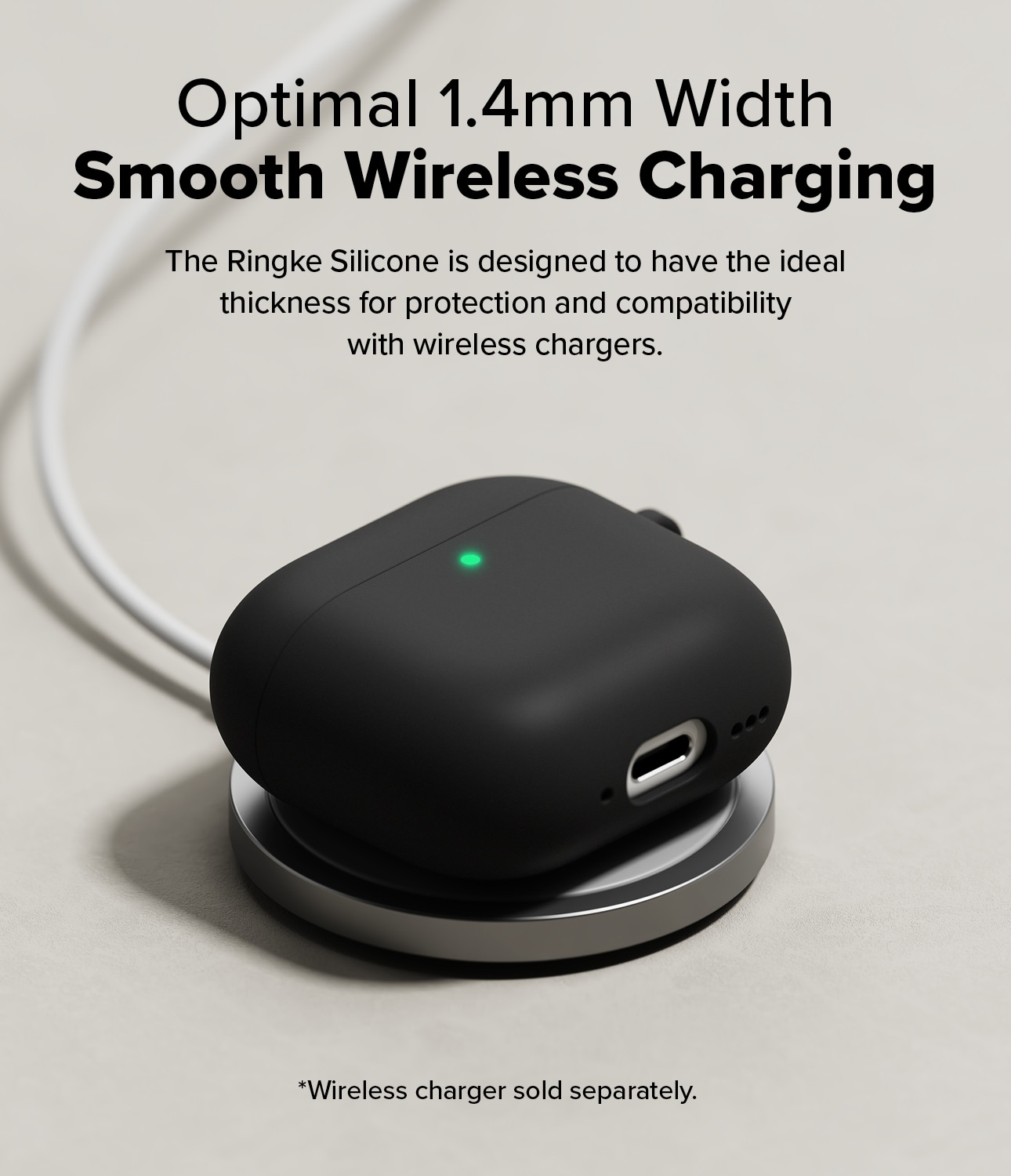 Apple AirPods 4 Silikonecover, Black