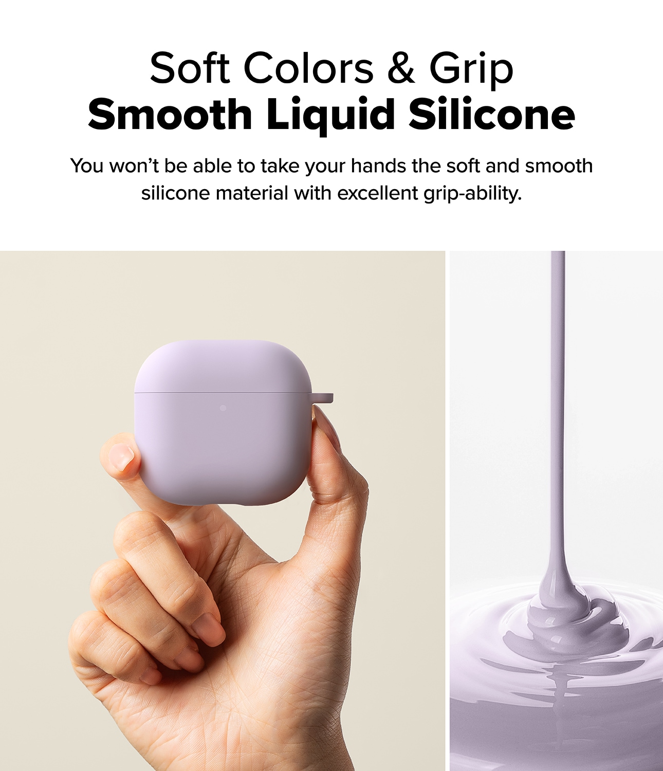 Apple AirPods 4 Silikonecover, Light Purple