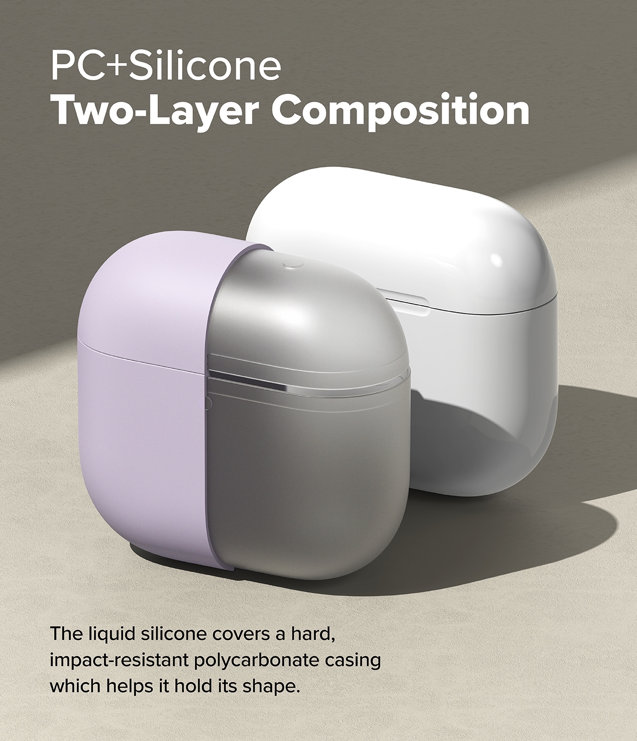 Apple AirPods 4 Silikonecover, Light Purple