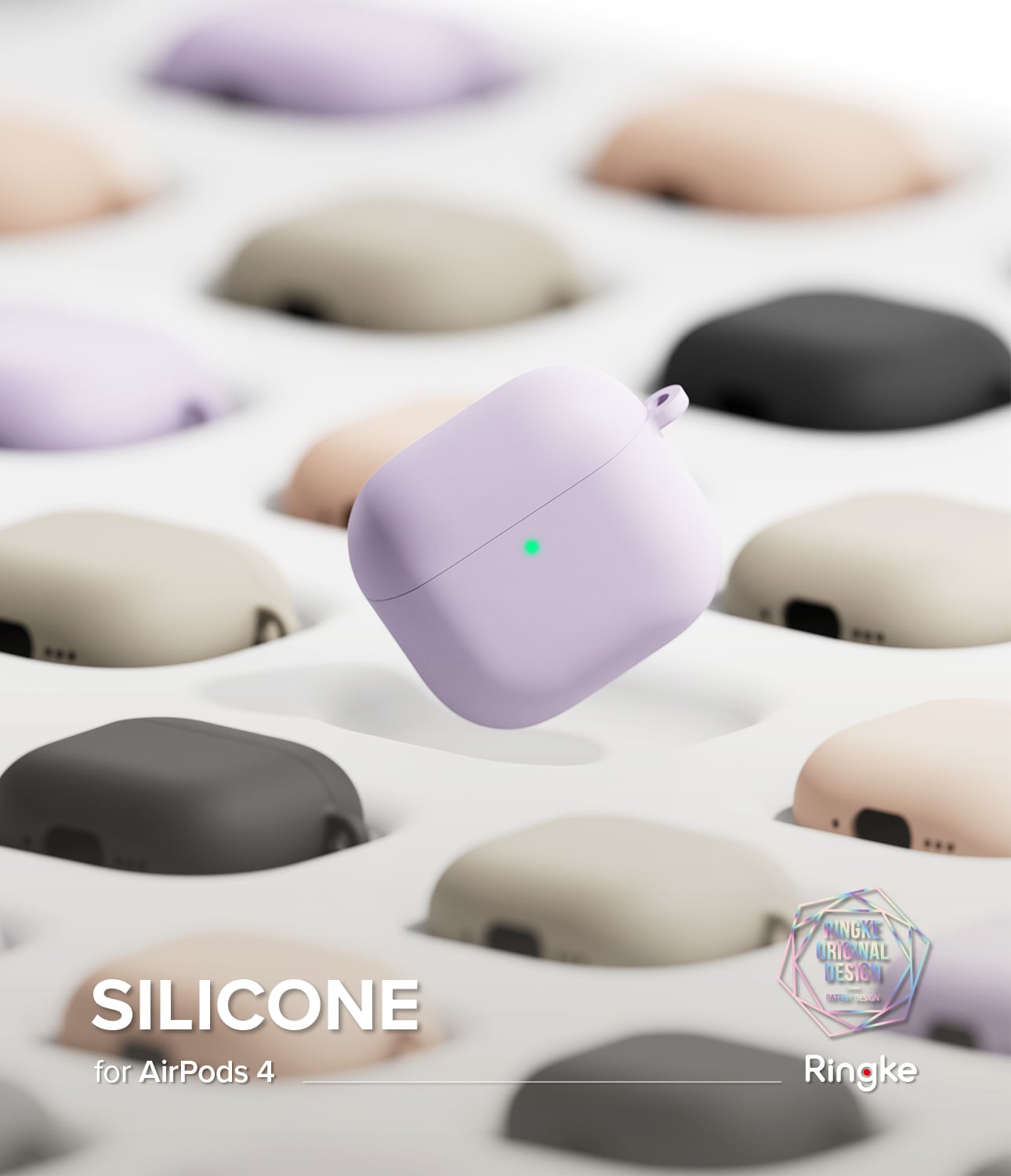 Apple AirPods 4 Silikonecover, Pink Sand
